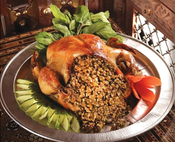 فروج محشي فريكة (كامل)